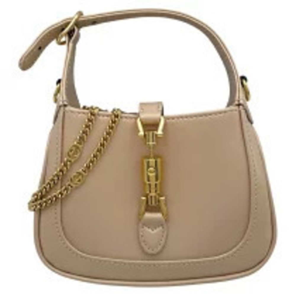 Gucci Jackie Bag Beige Cream Leather Shoulder